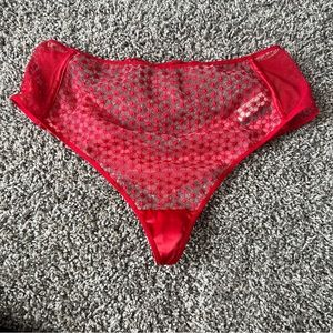 Sexy Red Victoria Secret Thong